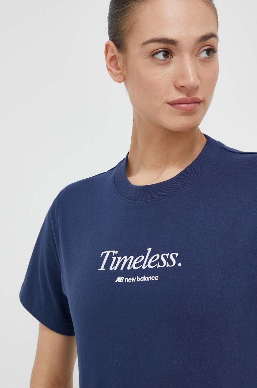 Tričko New Balance Cotton T-shirt Navy | WT31551NNY, 0