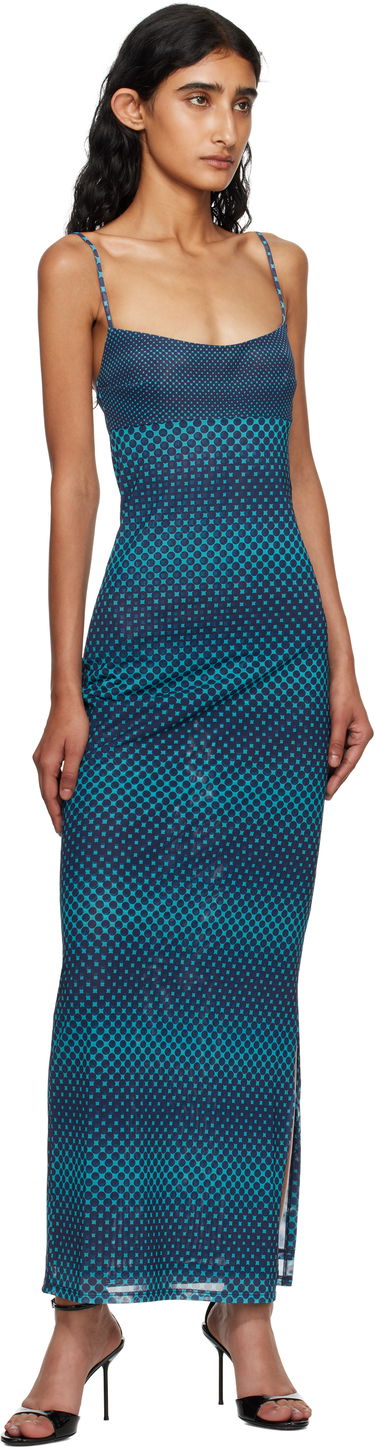 Šaty Miaou Miaou Thais Maxi Dress Modrá | 5019PM1WRP, 3