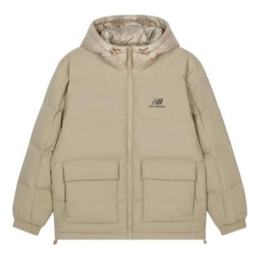Parka New Balance Warm Hooded Down Jacket Béžová | AMJ24358-TWD