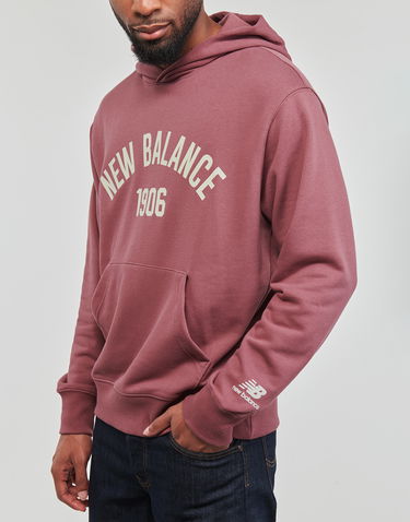 Mikina New Balance Hoodie Vínová | MT33553-WAD, 4