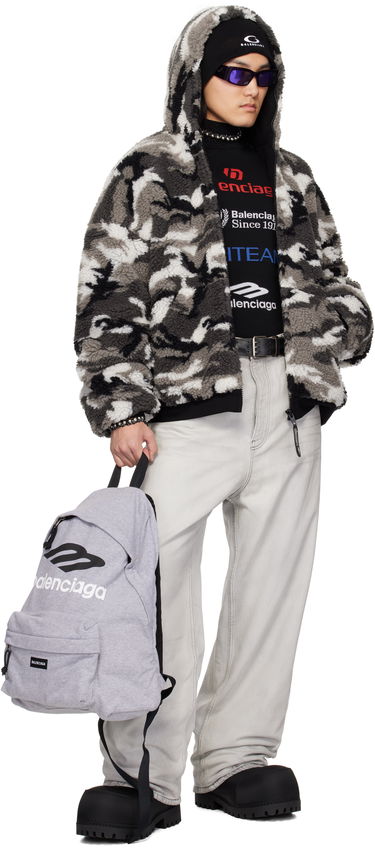 Bomber bunda Balenciaga Balenciaga Ski Zip-Up Fleece Hoodie Rôznofarebný | 809469-TPQ11-1240, 3
