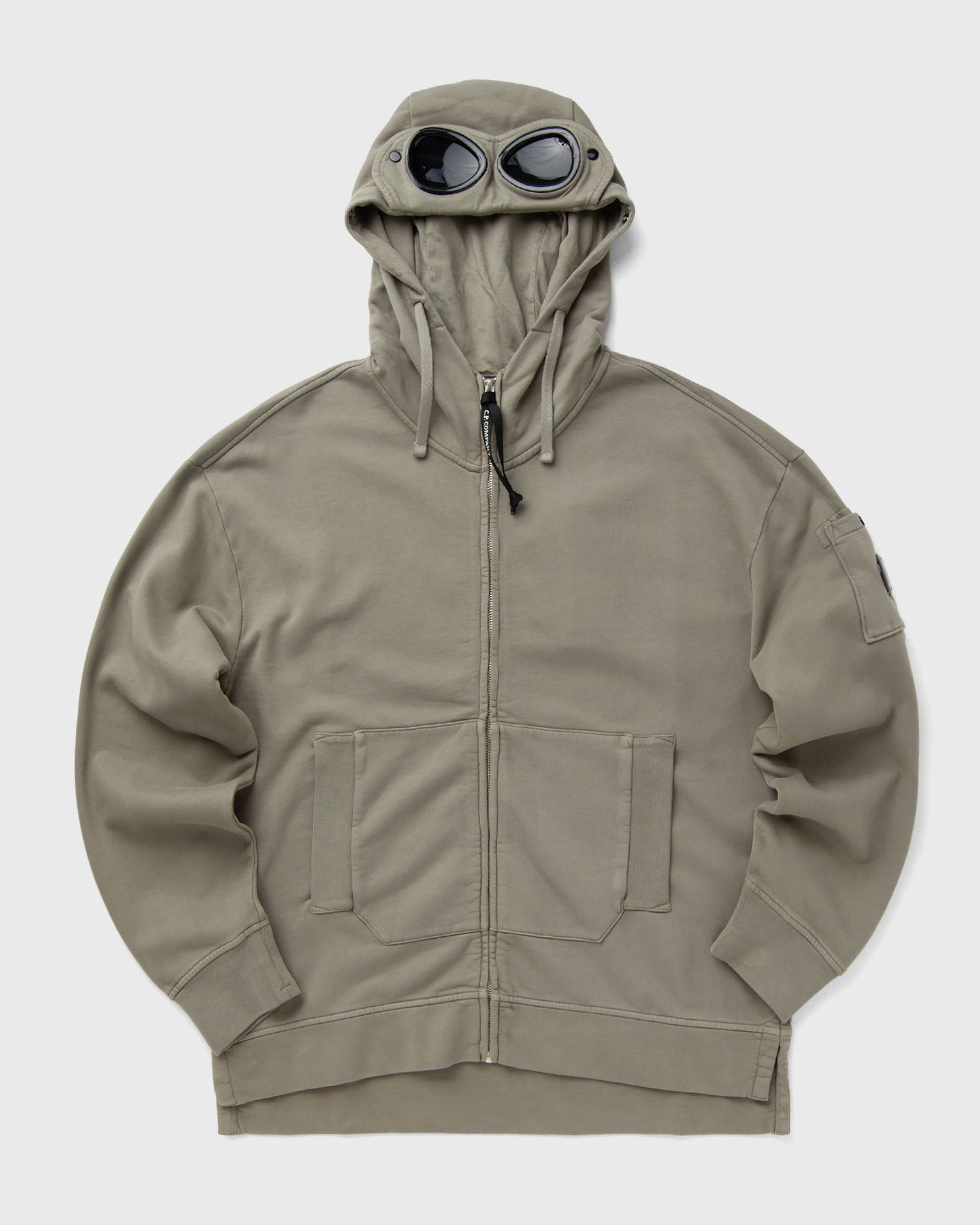 Mikina C.P. Company Hooded Goggle Sweatshirt Zelené | 19CMSS060A006372G-356, 1