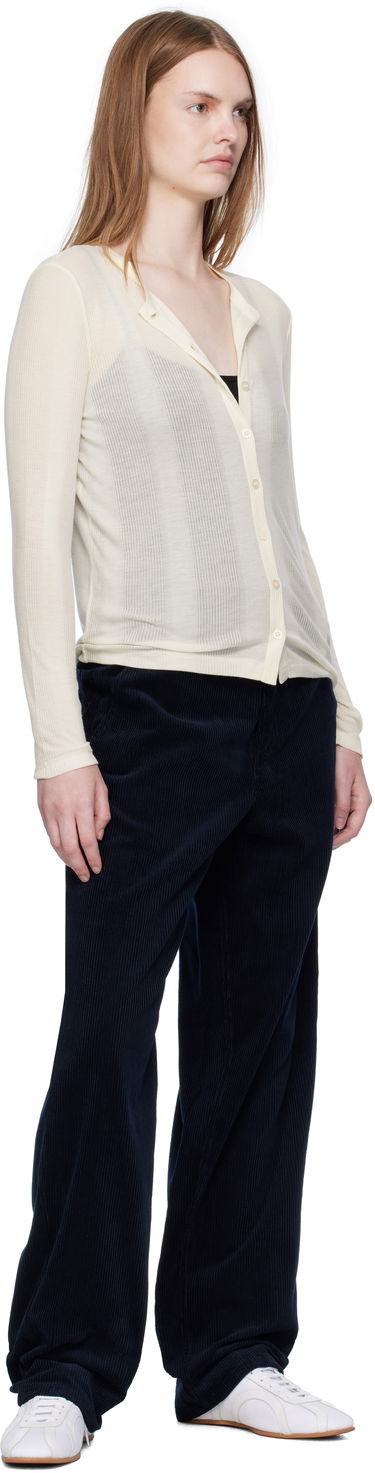 Sveter A.P.C. A.P.C. Lorie Button Cardigan Béžová | LYAAW-F22331, 3