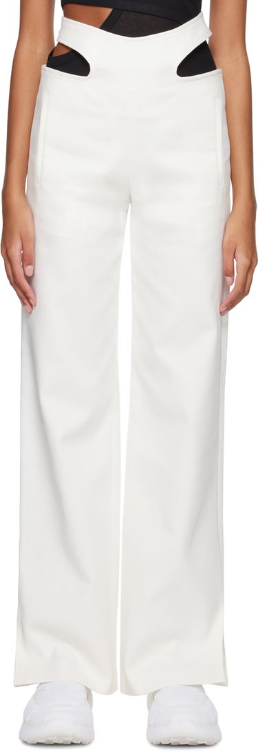 Nohavice Dion Lee Dion Lee Y-Front Buckle Trousers Biela | C2099R23, 0