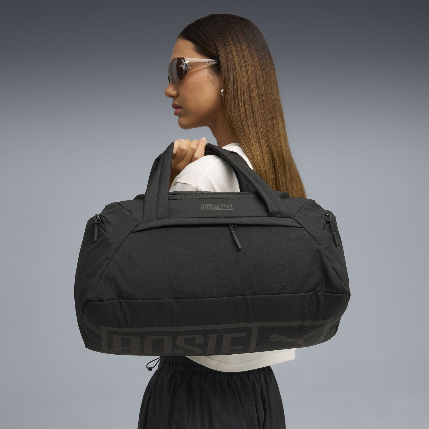 Cestovná taška Puma PUMA x ROSÉ Duffel Bag Čierna | 091821_01, 1
