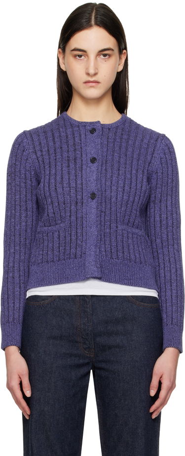 Sveter JW Anderson JW Anderson Cropped Buttoned Cardigan Fialová | KW1356-YN0410, 0