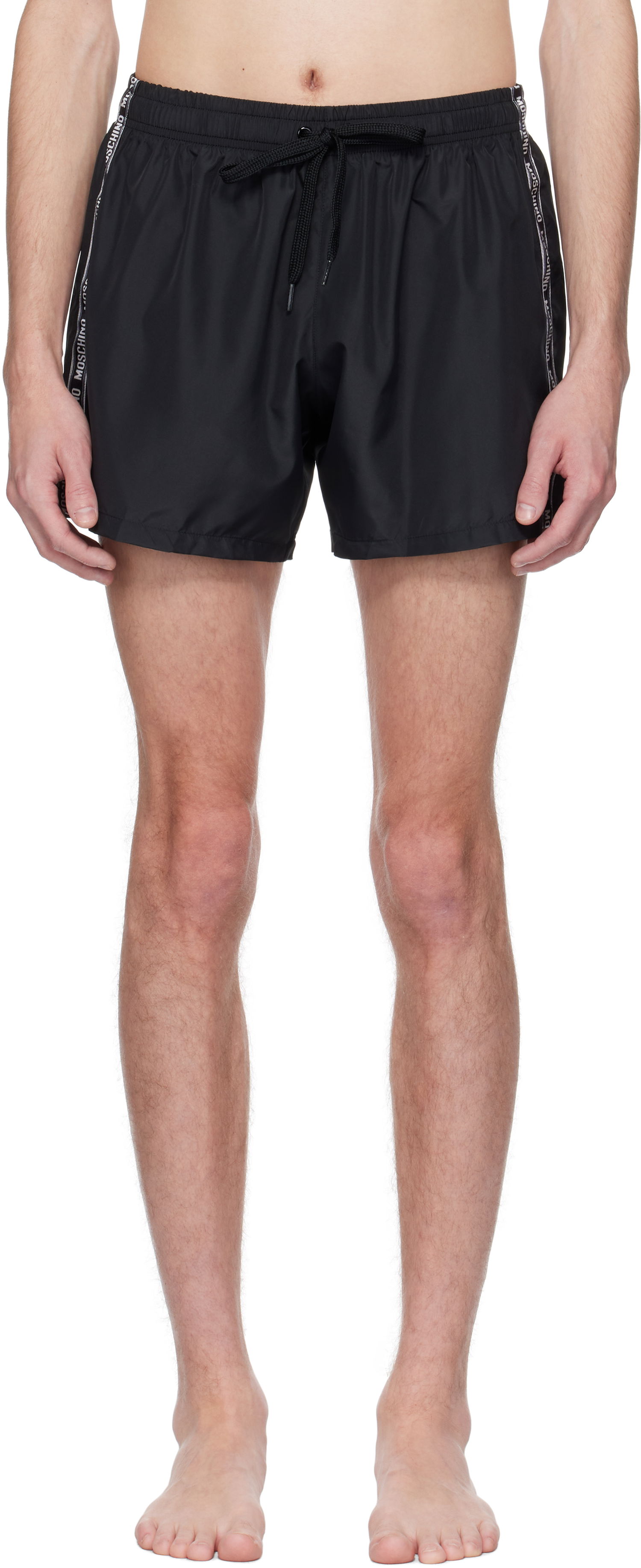 Plavky Moschino Moschino Logo Band Swim Shorts Čierna | 251V34243 251V39301 0555, 0