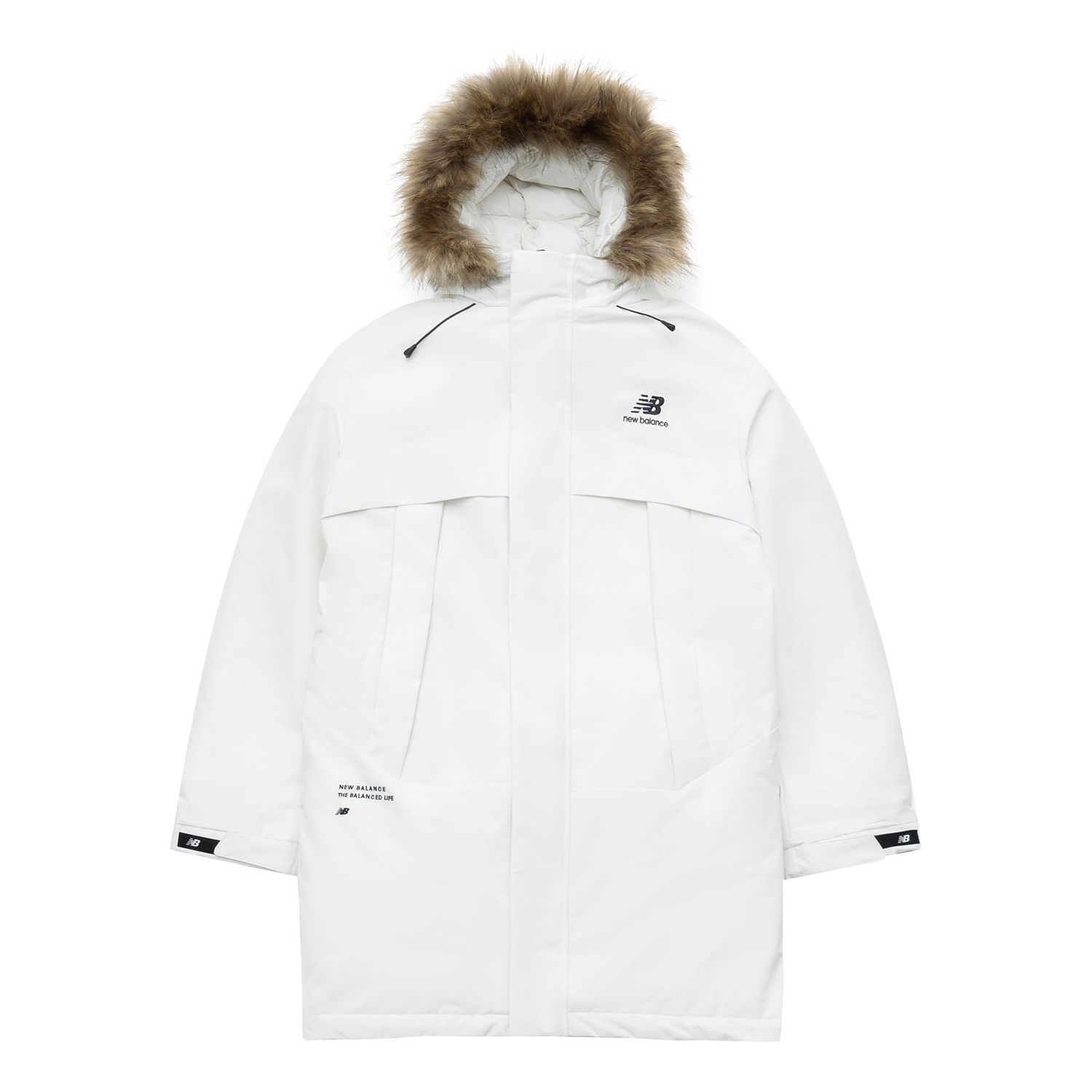 Parka New Balance Long Down Jacket Biela | 5PC44303-IV, 0