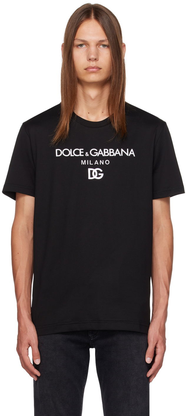 Tričko Dolce & Gabbana Black 'D&G' T-Shirt Čierna | G8PD7ZG7B9X