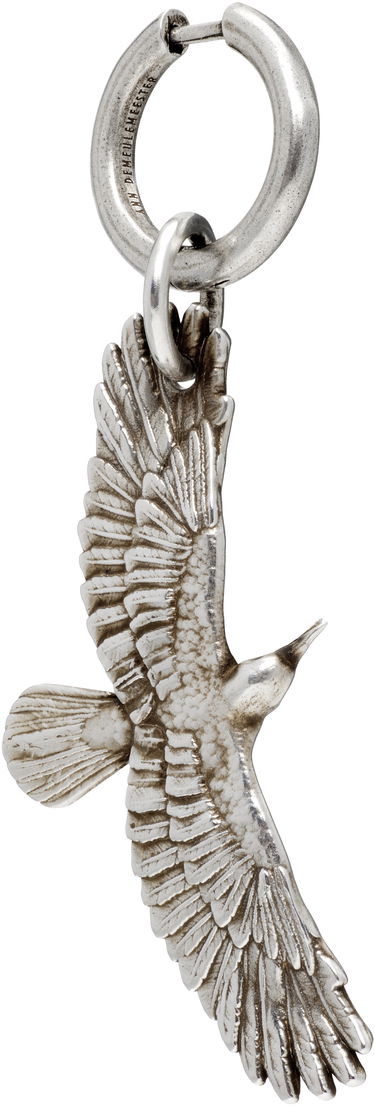 Náušnice Ann Demeulemeester Ann Demeulemeester Algot Silver-Tone Crow Charm Single Earring Metalická | B0012988-JW020-070, 1