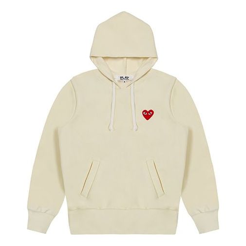 Mikina Comme des Garçons COMME des GARCONS PLAY Hoodie Béžová | AZ-T173-051-3
