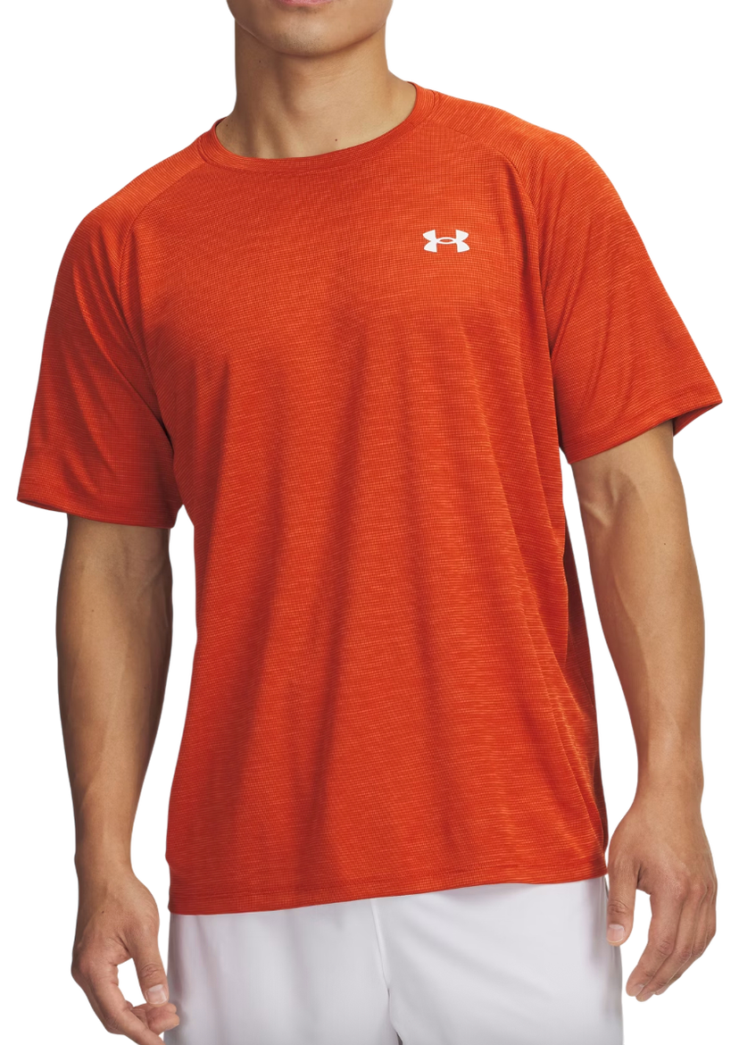 Tričko Under Armour T-Shirt Tech Textured SS Oranžová | 1382796-844