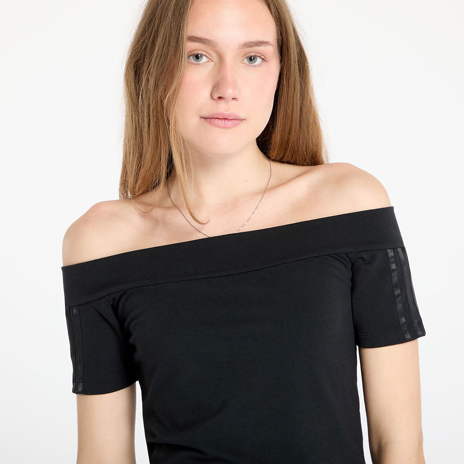Tričko adidas Performance Adicolor Bandeau Off-The-Shoulder Tee Čierna | JV9742, 1