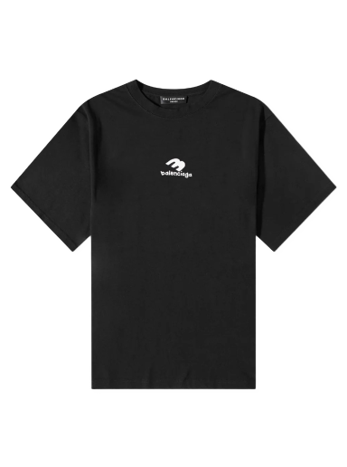 Tričko Balenciaga New Logo Tee Čierna | 612966-TNVF2-1070