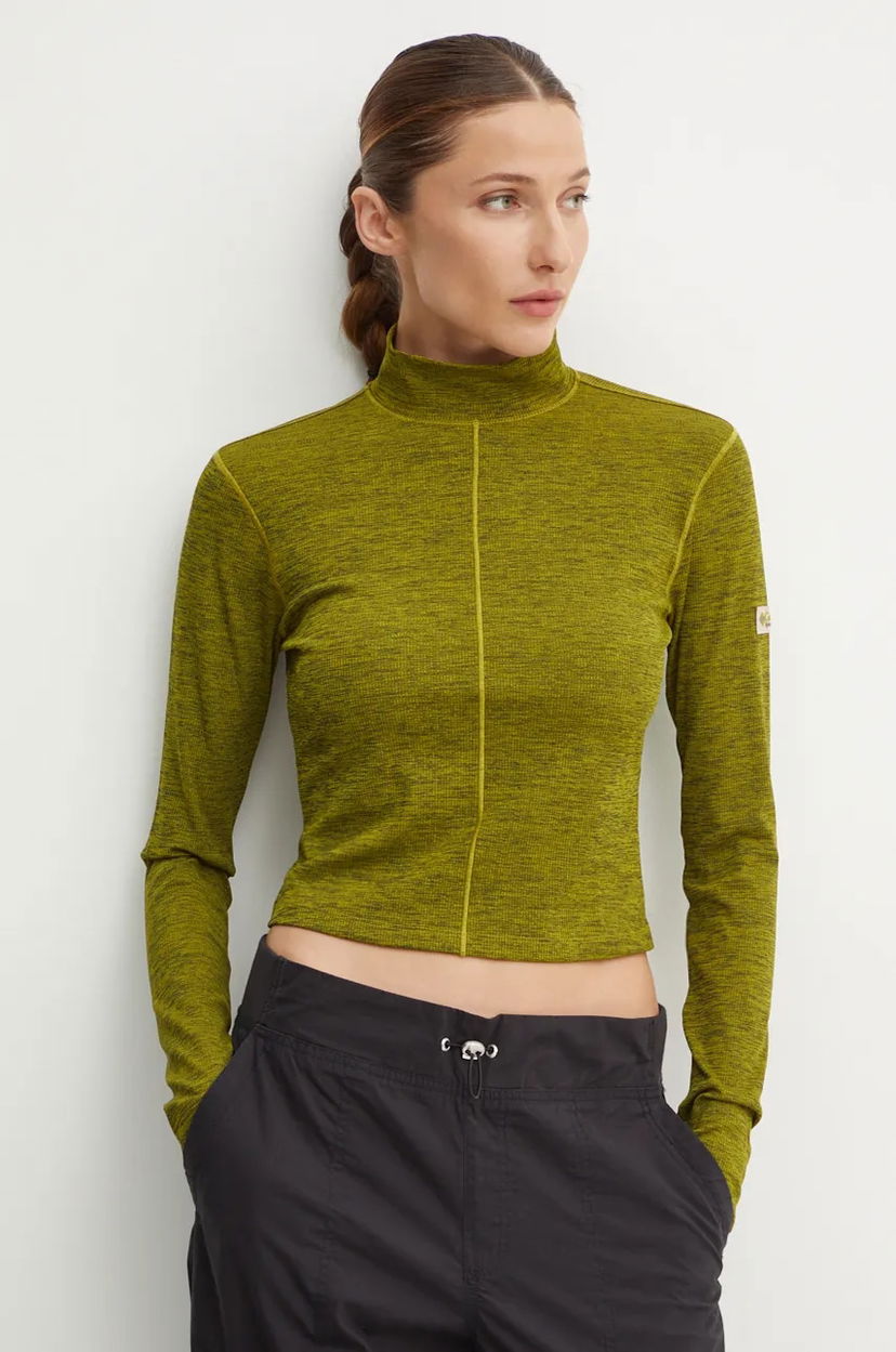 Tričko Columbia Wallowa Mock Neck Long-sleeved Top Zelené | 2090931