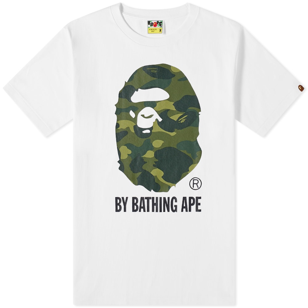 Tričko BAPE A Bathing Ape Color Camo By Bathing Ape Tee Biela | 001TEI801014M-WGR, 0