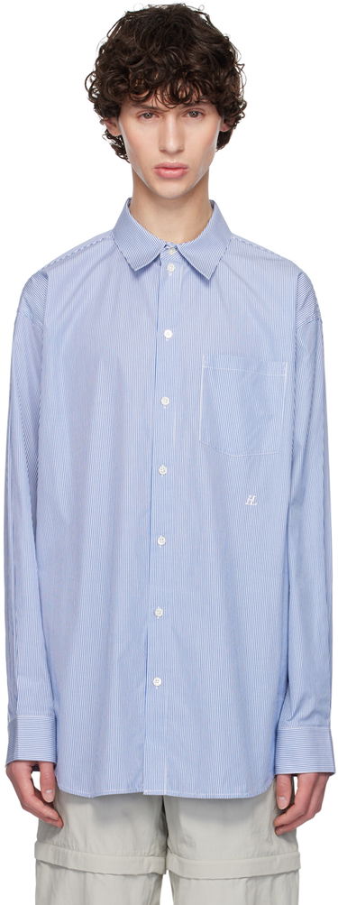 Košeľa Helmut Lang Helmut Lang Oversized Striped Shirt Modrá | O05HM599, 0