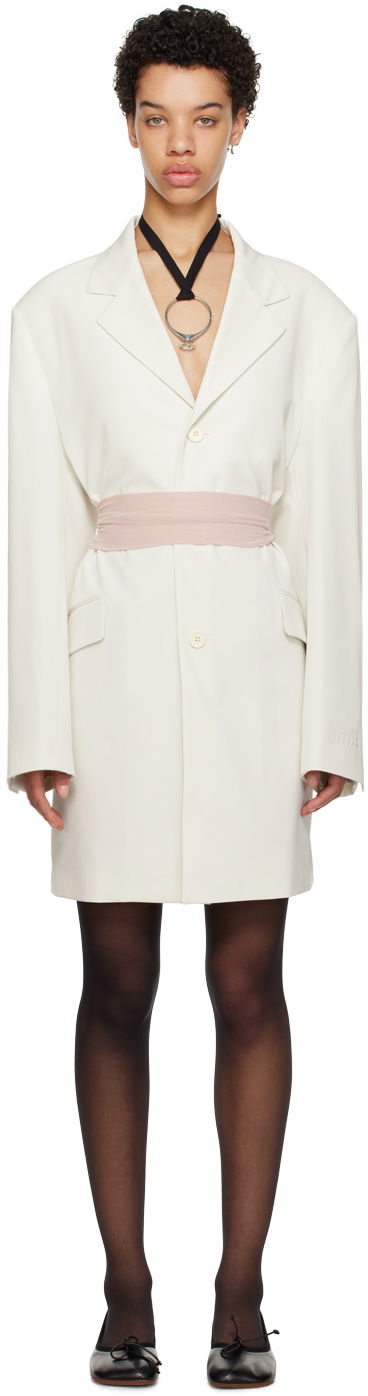 Kabáty Maison Margiela Buttoned Oversized Coat Biela | S62AA0056 S54445, 0