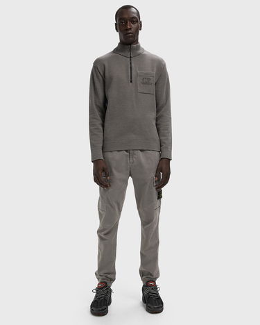 Sveter C.P. Company Half Zip Knit Sweater Šedá | 19CMKN236A110432A-921, 1