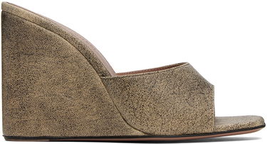 Doplnky Amina Muaddi Amina Muaddi Lupita Wedge Heeled Sandals Béžová | LUPITA WEDGE CEMENT NAPPA, 0