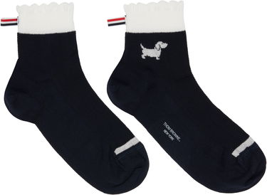 Ponožky Thom Browne Pointelle Stitch Hector Crew Socks Šedá | FAS240A-Y3011, 3