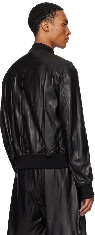 Bomber bunda Rick Owens Rick Owens Bauhaus Flight Leather Bomber Jacket Čierna | RU02E1749 LBY, 2