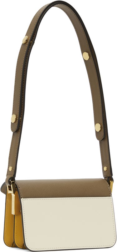 Taška cez rameno Marni Marni Kids Two-Tone Trunk Bag Béžová | M00998, 2