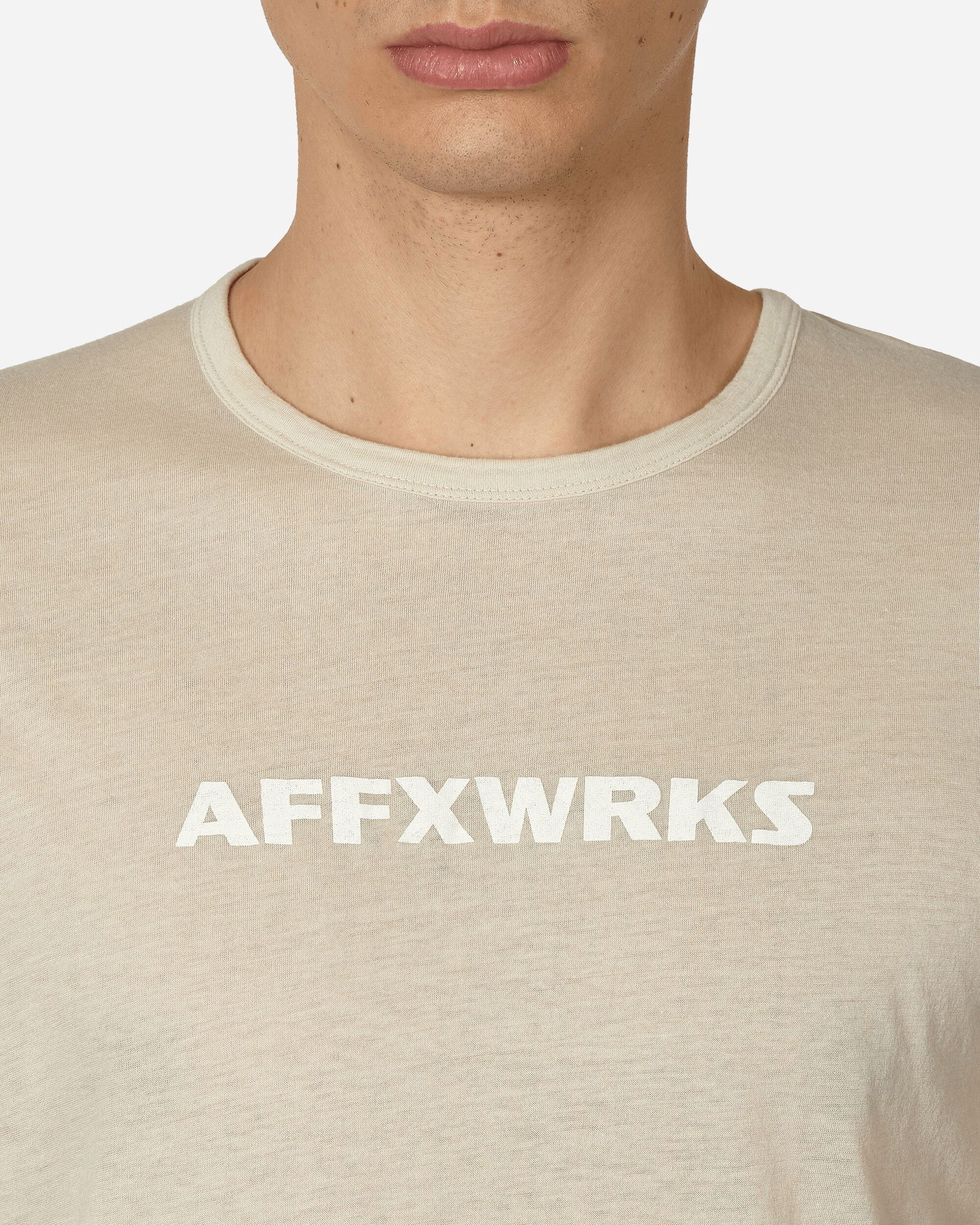 Shoulderless T-Shirt Dust White