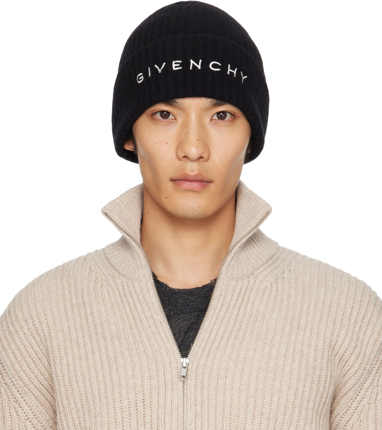 Kulicha Givenchy Givenchy 4G Embroidered Beanie Čierna | 710003974001-U7927, 0