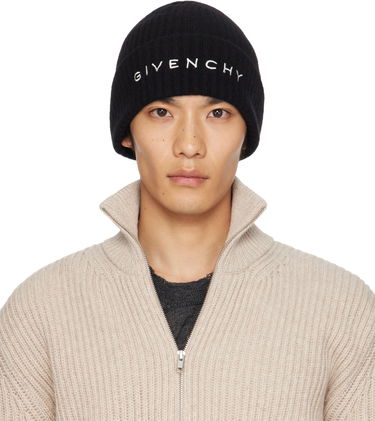 Kulicha Givenchy Givenchy 4G Embroidered Beanie Čierna | 710003974001-U7927, 0