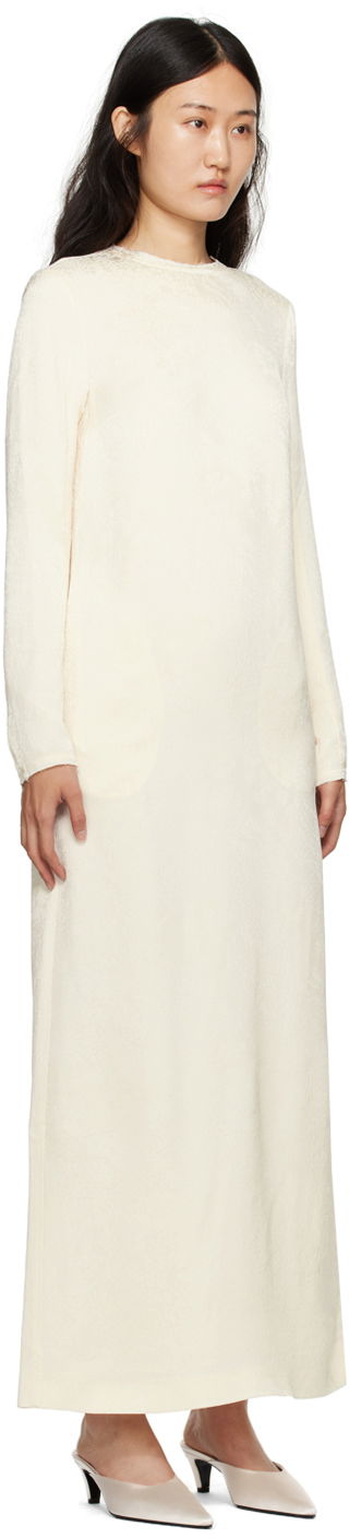 Šaty TOTEME TOTEME Jacquard Maxi Dress Biela | 233-6036-277, 1