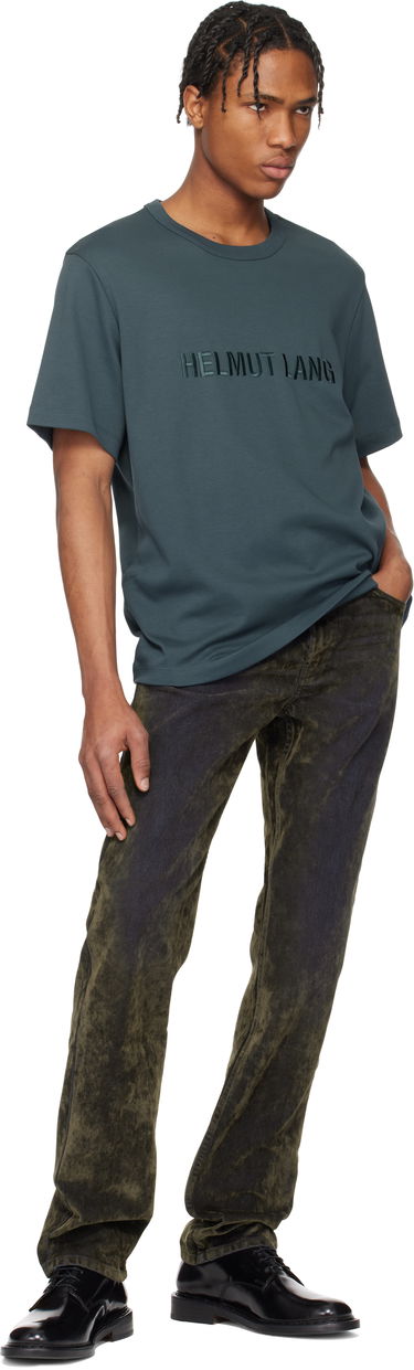 Džínsy Helmut Lang Helmut Lang Flocked Jeans Zelené | O09DM202, 3