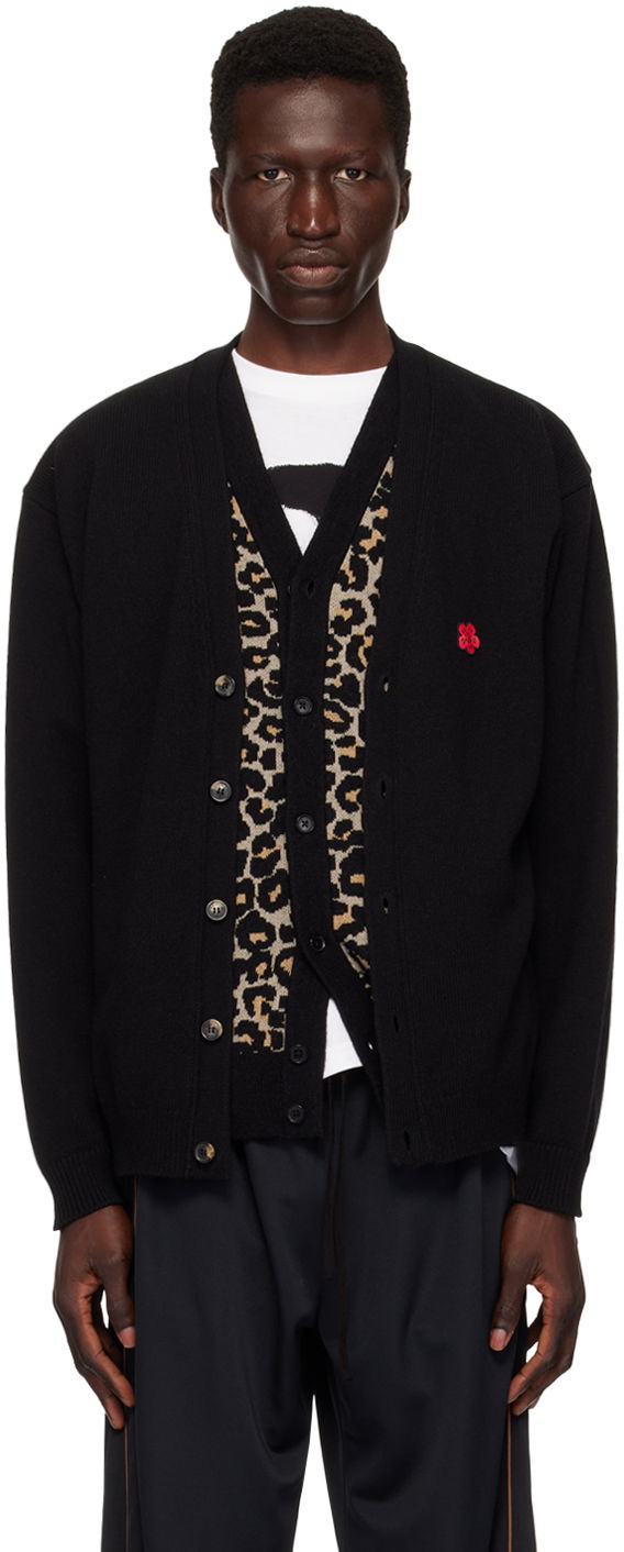 Black Paris Boke Flower Cardigan