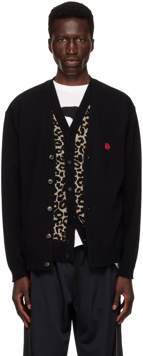Sveter KENZO Black Paris Boke Flower Cardigan Čierna | FE65CA4853LC, 0