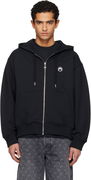 Moon Logo Zipped Hoodie