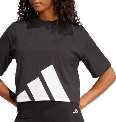 Crop Top adidas Originals Essentials Cropped T-Shirt with 3-Bar Logo Čierna | JG8736, 3