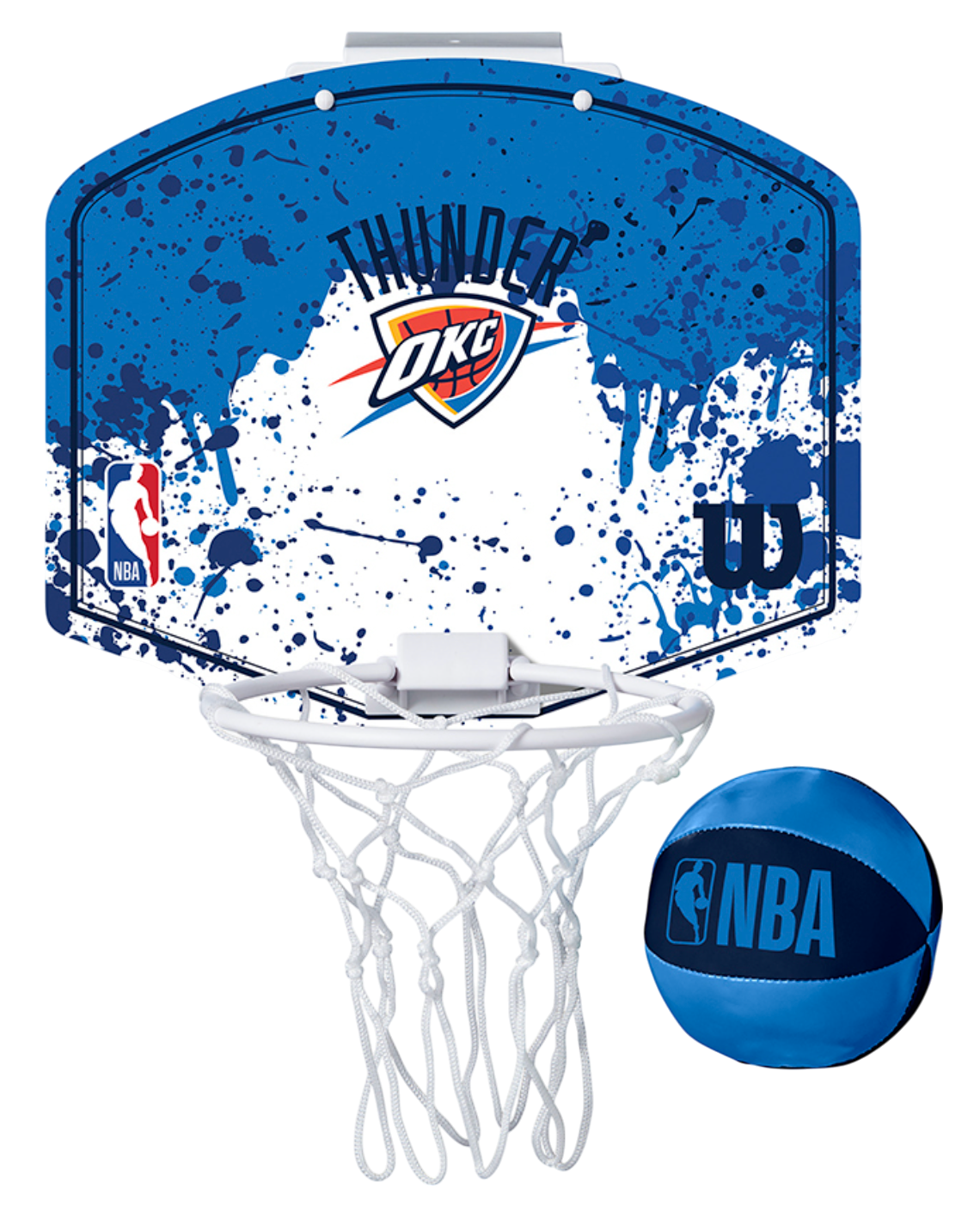 Športový doplnok Wilson Tennis Oklahoma City Thunder NBA Team Mini Hoop Modrá | wtb1302ok, 0