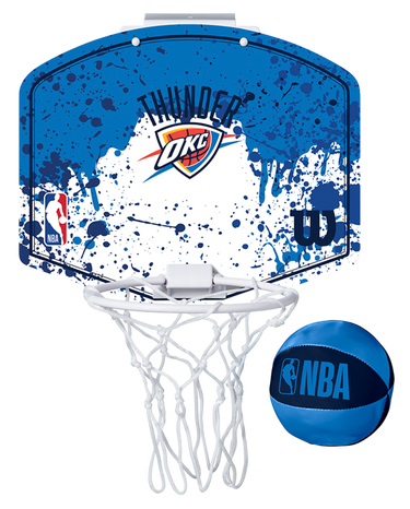 Športový doplnok Wilson Tennis Oklahoma City Thunder NBA Team Mini Hoop Modrá | wtb1302ok, 0