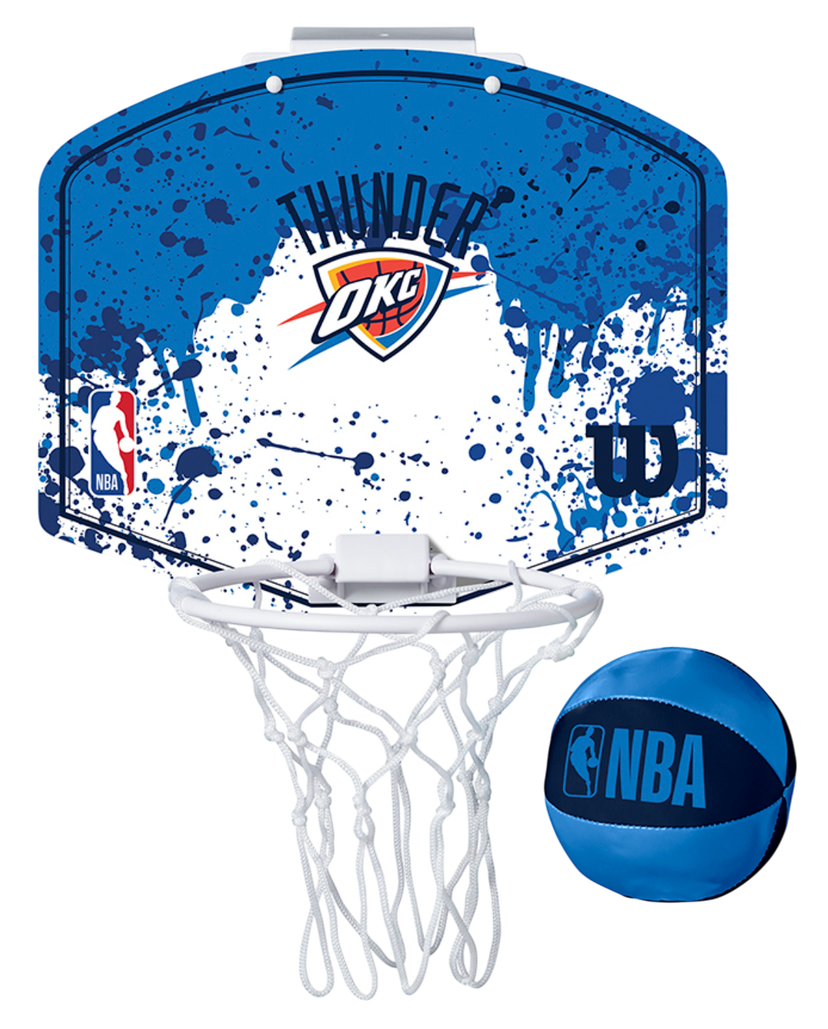 Športový doplnok Wilson Tennis Oklahoma City Thunder NBA Team Mini Hoop Modrá | wtb1302ok