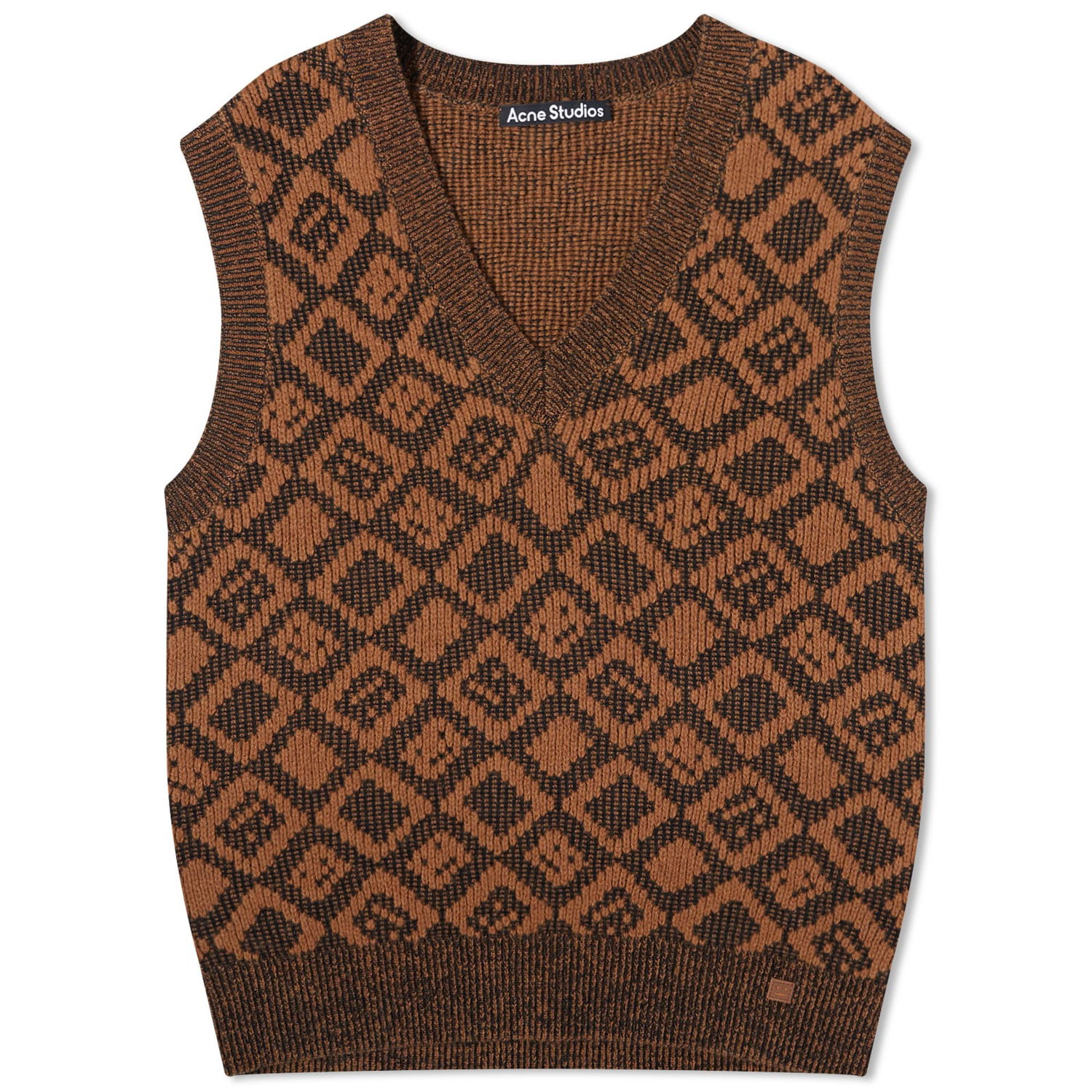 Sveter Acne Studios Konny Tiles Knit Vest Hnedá | C60069-DFI, 0