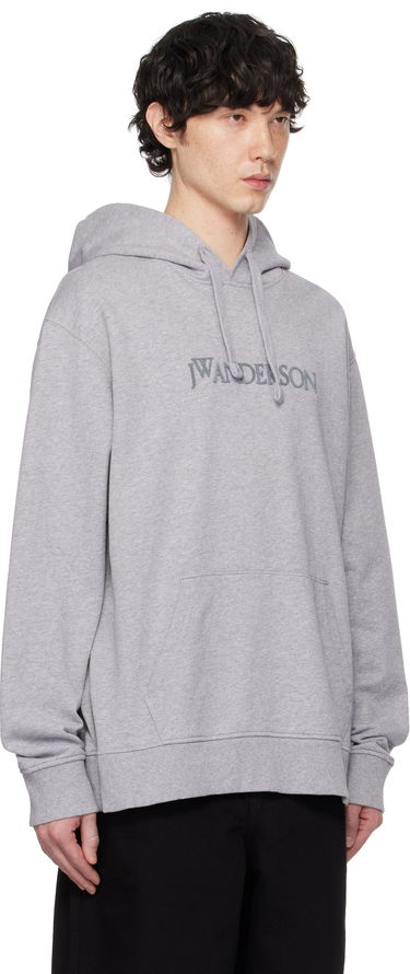 Mikina JW Anderson JW Anderson Logo Embroidery Hoodie Čierna | JW0214-PG1632, 4