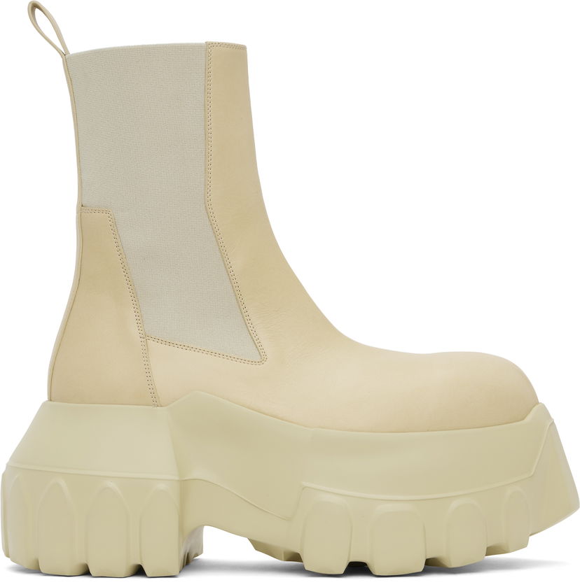Tenisky a topánky Rick Owens Rick Owens Hollywood Beatle Mega Tractor Chelsea Boots Béžová | RR01E5860 LCH