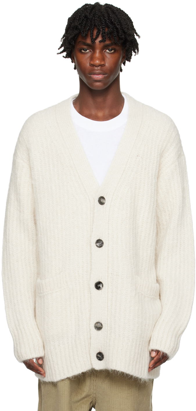 Sveter AMI Chunky Cardigan Béžová | UKC113.KN0029, 0