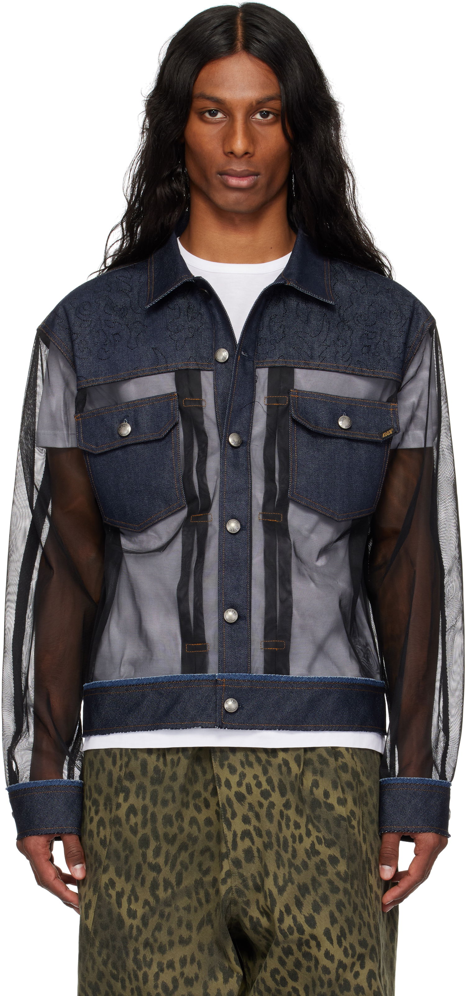 Bunda Andersson Bell Andersson Bell Tonny Sheer Denim Jacket Modrá | awa695m, 0