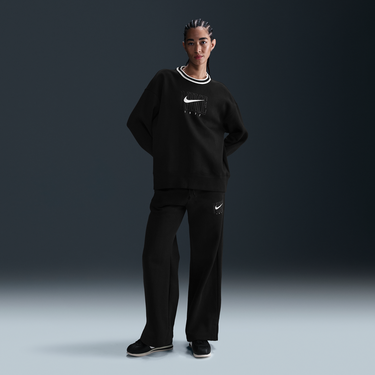 Sveter Nike Sportswear Phoenix Fleece Crew Sweatshirt Čierna | HJ0949-010, 2
