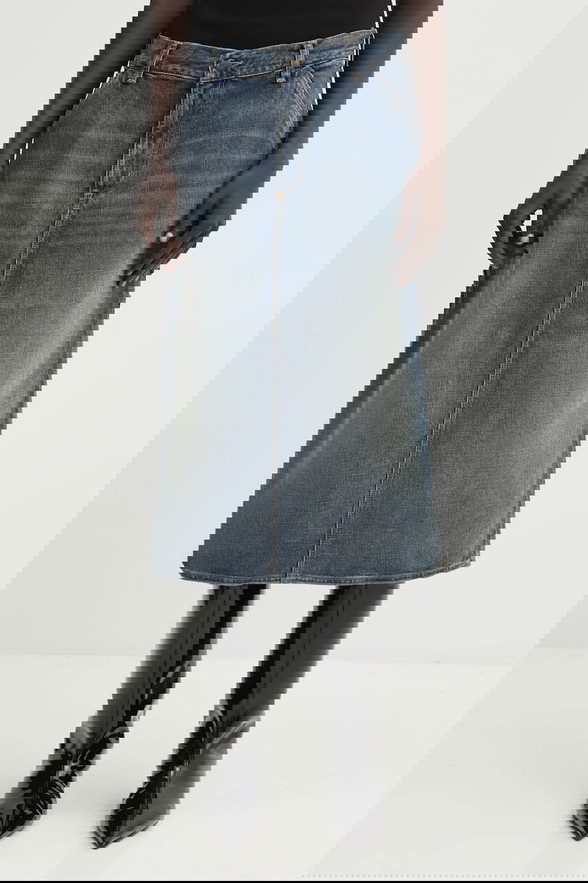 Sukňa Carhartt WIP Single Knee Denim Midi Skirt Modrá | I034224.014Q, 0