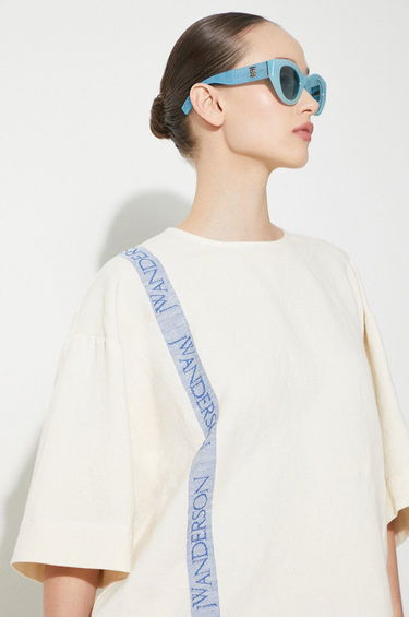 Tričko JW Anderson Boxy T-Shirt With Logo Béžová | TP0320-PG1483-046, 4