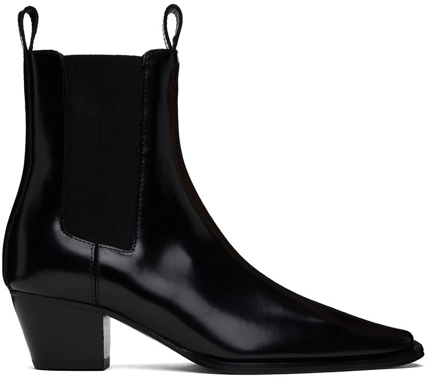 Tenisky a topánky TOTEME The City Leather Chelsea Boots Čierna | 233-8025-825, 0