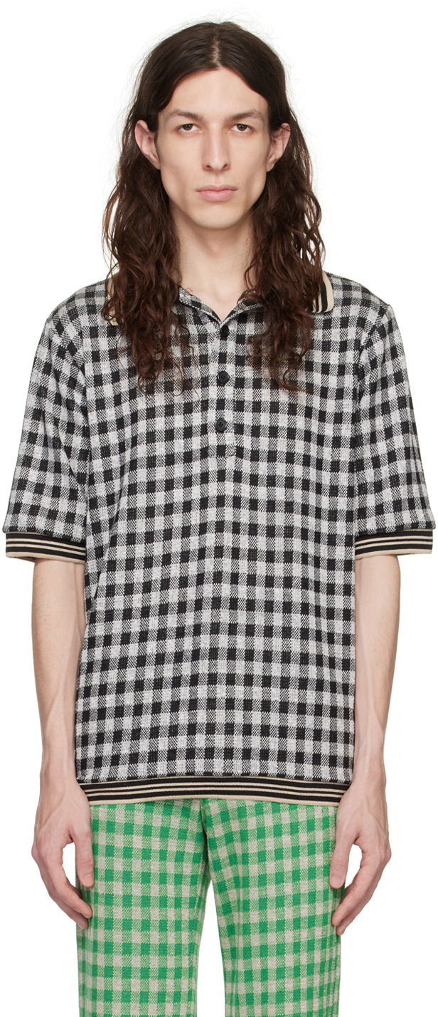 Polo tričko Anna Sui Anna Sui Checked Polo Čierna | M1023K20, 0