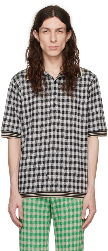 Polo tričko Anna Sui Anna Sui Checked Polo Čierna | M1023K20, 0